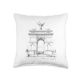 The Bridge to Glory – Triumphal Arch American Structure 2028 Throw Pillow