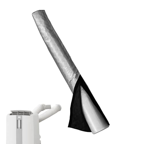 エアコンホースカバー, スポットクーラー ダクトカバー, ダクト スポットクーラー, エアコン用,ポータブルACホース, エアコン スリーブ,直径5インチおよび6インチの排気 チューブ用の3層絶縁保護スリーブ