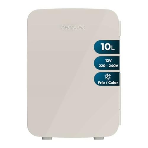 Cecotec Mini Réfrigérateur Bolero MiniCooling 10L Bahamas Beige. Design compact 10 L, polyvalent 12V-220V, refroidit jusqu'à 7ºC et chauffe jusqu'à 65ºC,...