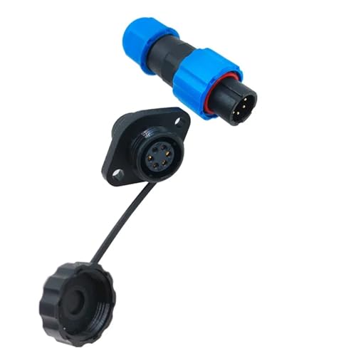 Conector IP68 SP13 docking de 7 pines para prolongación de cables 6