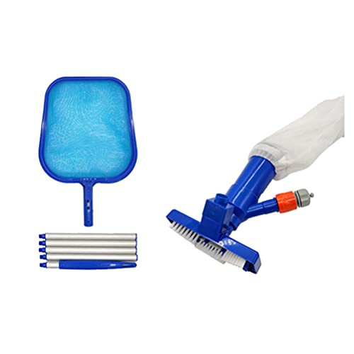 DOITOOL 1 Set pool cleaning kit pool leaves rake net swimming pool net hand vac swimming pool skimmer vaccumm pool net skimmer leaf skim net vacuums Pool Cleaning Net plastic swing cleaner