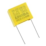 PATIKIL 0,33 µF 275 V AC Sicherheitskondensatoren, 5 Stück Polypropylen-Folienkondensatoren X2 MKP