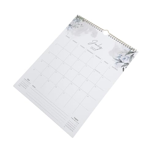 TOYZFRIENDY Månadskalender med Stora Datumblock Spiralbunden Väggkalender för Familjeplanering Personlig Organisation