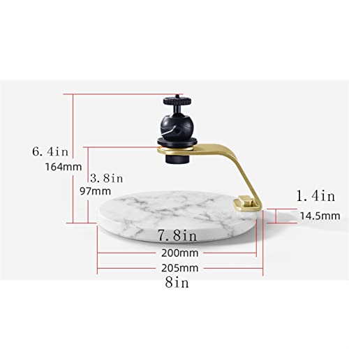 Soporte de proyector ajustable para escritorio con base de mármol miniatura 2