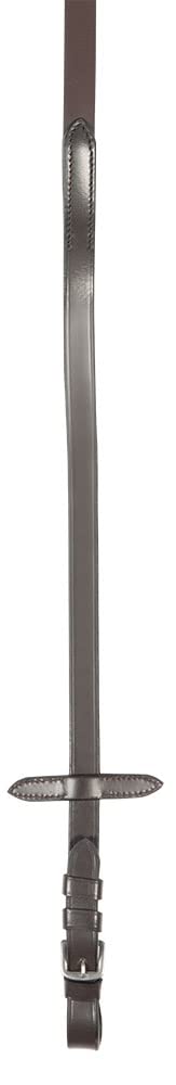 Rênes en cuir et caoutchouc marron PFIFF 102693 étroites matériel cheval