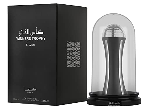 Lattafa Al Khas Winners Trophy Silver For Unisex Eau De Parfum Spray, 3.4 Ounce #TOP4