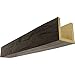 Ekena Millwork BMRW3C0080X060X288ZW 3-Sided (U Riverwood Endurathane Faux Wood Ceiling Beam, 8"W x 6"H x 24