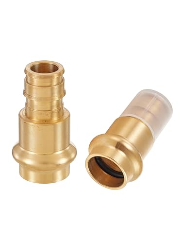 2Pcs EFIELD 3/4"Copper Press x PEX-A Coupling Adapter(PEX1960186-2)