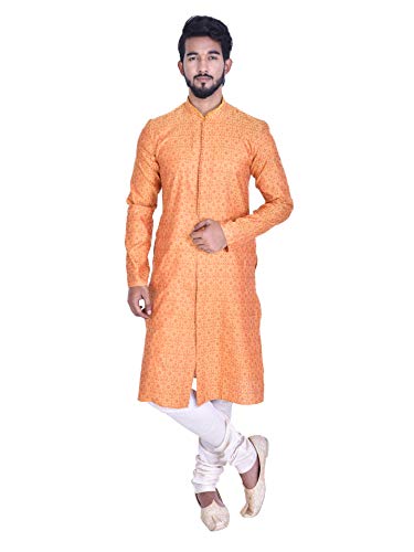 Image of Manyavar Men's Blended Banded Collar