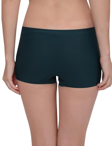 Image of LOURYN KOULYN Women's Ice Silk Seamless Boyshort Panty, (Pack of 3 Panty)