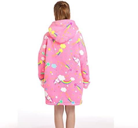 Hoodie Blanket Sweatshirt Oversized Warm Fluffle Blanket Giant Hoodie and Huge Pocket for Boys Girls One Size Fits All 2 31ustHHdblL. AC