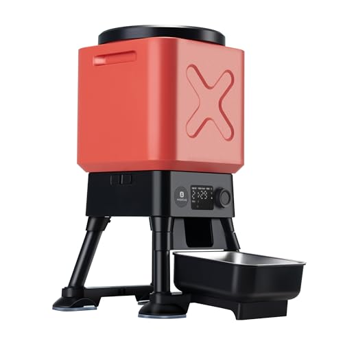 14L Automatic Dog Feeder for Large Breed – Extra Large Capacity, Anti-Blockage, Timed Auto Dog Food Dispenser, Dual Power Supply, Stainless Steel Bowl by MOLLY&CODY - Used condition - US$107.35