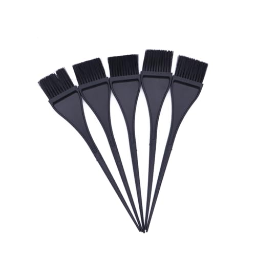 MOTHNUR 5 Piezas Cepillo Aplicador Tinte Cabello Profesional Negro Plástico para Coloración Tratamientos Keratina Salón o Casa