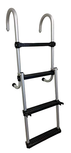 Class A Customs B4 Marine Pontoon Boat 4 Step Folding Boarding Ladder Speed Boat Fish and Ski