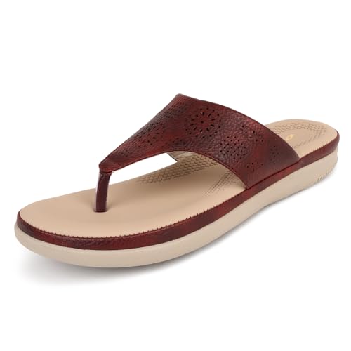 Image of TRASE Slippers for Women Stylish Flat | Lightweight Comfortable Slip-On Sandals for Women | Ladies Footwear for All Day Comfort