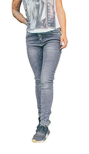 Preisvergleich Produktbild Jewelly Baggy Damen Jeans Stretch Denim Skinny JW5049 XS / 34