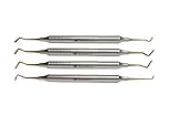 Wise Dental Composite Non Stick Filling Instruments Set of 4. Plugger, Condenser, conical tip and...