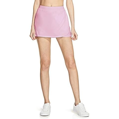 TSLA Falda de tenis para mujer Active Athletic con bolsillos y pantalones cortos integrados Cover