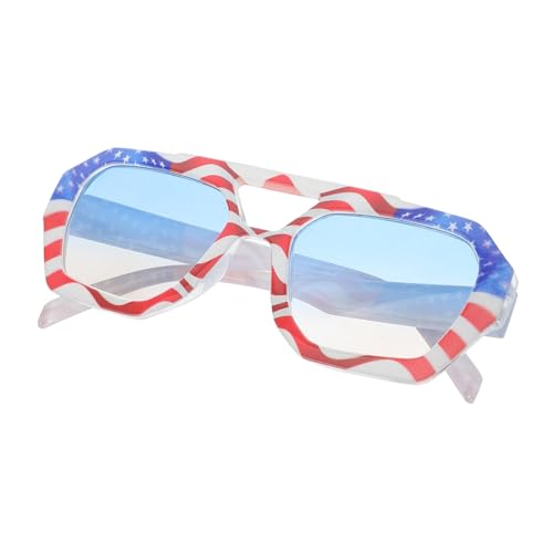 FOMIYES Usa Flag Glasses Sunglasses Sets 4th of July Party Supplies Plastic Mens Sunglasses Design