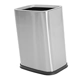 Levemolo Edelstahl Mülleimer ohne Deckel mit Doppelbehälter für Bad Küche Wohnzimmer...