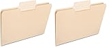 Smead SuperTab Heavyweight File Folder, Oversized 1/3-Cut Tab, Letter Size, Manila, 50 Per Box (10401) (Pack of 2)