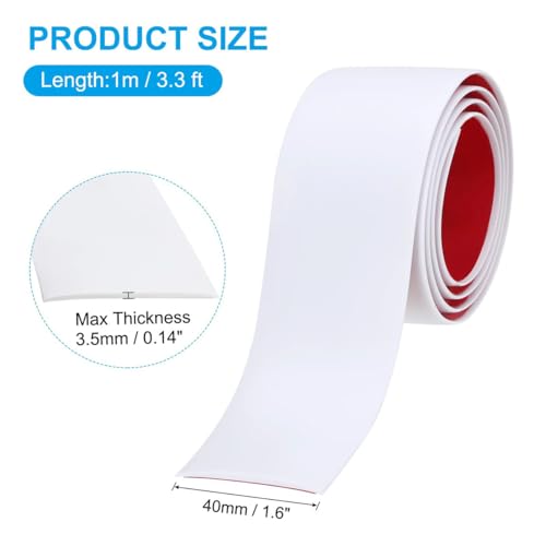 Profilé de transition autocollant gris de 76 mm pour couvrir les joints sans percer