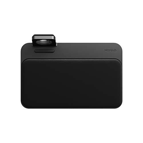 Nomad Leather Power Delivery Base Station Apple Watch Wireless Charger 7.5W Black Wireless Charging