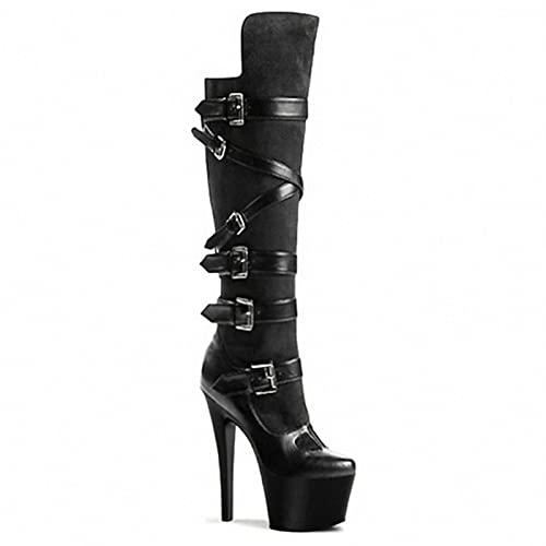 Bottes pôle danse 17CM et plateformes pour strip-tease et boîte de nuit