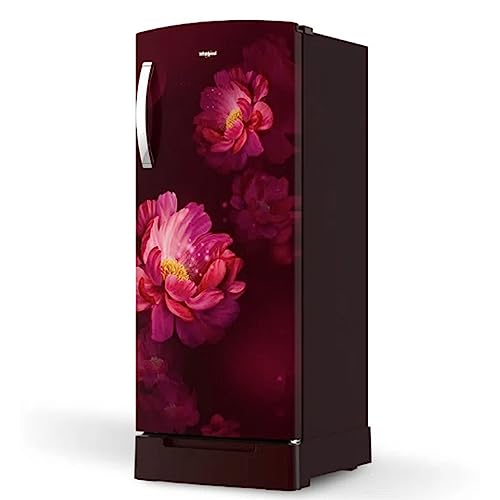 Image of Whirlpool 192 L 4 Star Inverter Direct-Cool Single Door Refrigerator (215 IMPRO ROY 4S Inv Wine Peony-Z, Base Stand with Drawer, 2023 Model)