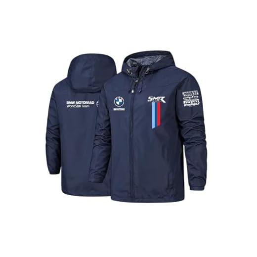PRORACER Giacca uomo resistente all'acqua Replica WSBK BMẂ Motorrad (IT, Testo, S, Regular, Regular, Azul)