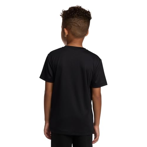 Boys' Lifestyle Short Sleeve Top, Standard Shirt with Logo, Comfortable Fit3