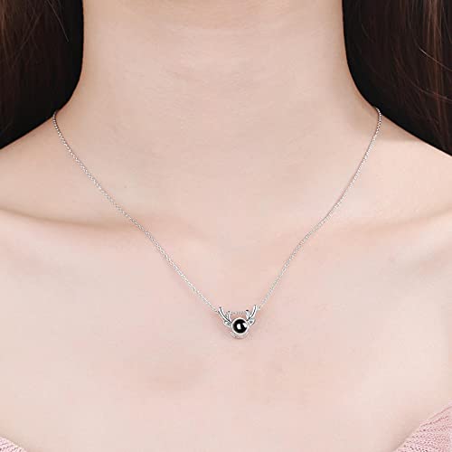 Argent sterling et projection 100 langues pour ce collier unique - 2
