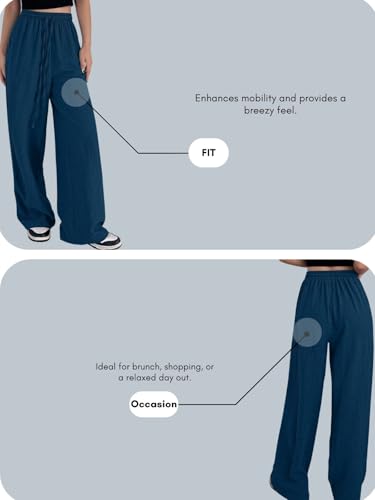 Image of GRECIILOOKS Women Trousers for Women | Women Trousers | Women's High-Waisted Pant | Women Trousers Pants | Korean Trousers for Women