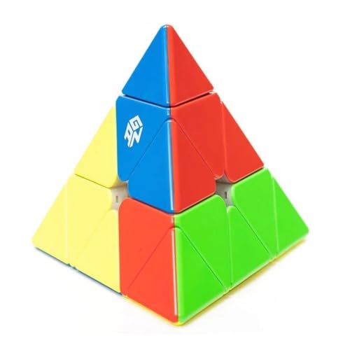 Image of GAN Pyraminx M Enhanced Magnetic Speed Cube | Upgraded Core-Edge System, Honeycomb Design & GES Springs | Lightweight 66g, Fast Turning & Stronger Magnetic Feel, Frosted