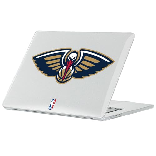 Coque MacBook Air 13.6 A2681 protection ordinateur portable rigide paillettes NBA Pelicans bleu