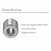 Kozelo 6pcs Sleeve Bearings - [ 3mm x 6mm x 6mm ] Oilless Bushings Precision Sleeve Bearing for Industrial Equipment Use | Chrome Steel