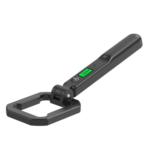 VRTYVEYBB Detector de metales con pantalla LCD, detector de metales plegable, detección completa de 360°