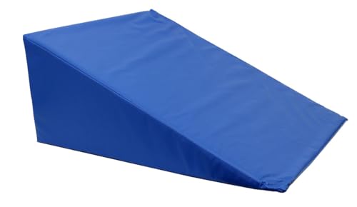 CanDo Body Positioner Wedge (24 x 28 x 12), Foam with Vinyl Cover, Firm, Blue