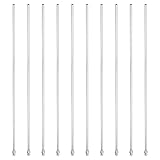 PATIKIL Puntas De Aguja De Dosificación De Acero Inoxidable 8Ga X 12 Pulgadas, 10 Piezas Tubos De Aguja De Metal Para Pegamento Grueso Tinta Laboratorio, Plata