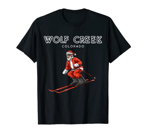 Papá Noel - Wolf Creek Colorado USA Ski Resort Retro Regalo Camiseta