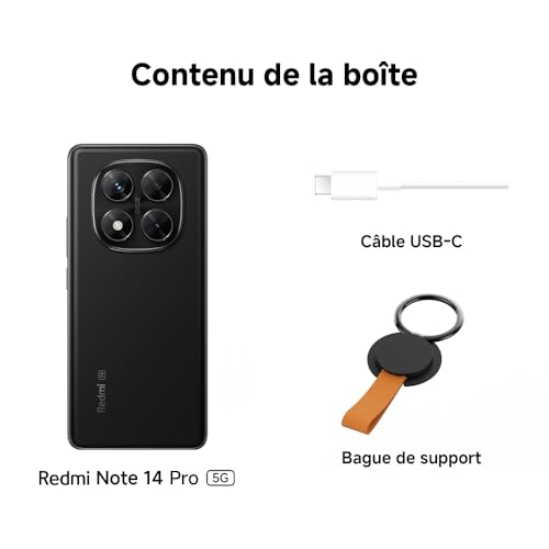 Xiaomi Smartphone Redmi Note 14 Pro 5G,8+256GB,Violet,Caméra IA prograde 200MP,IP68,Charge Turbo 45W avec Batterie 5110mAh,fonctionnalités IA (Chargeur Non Inclus,Version Française+2Ans de Garantie) – Image 5
