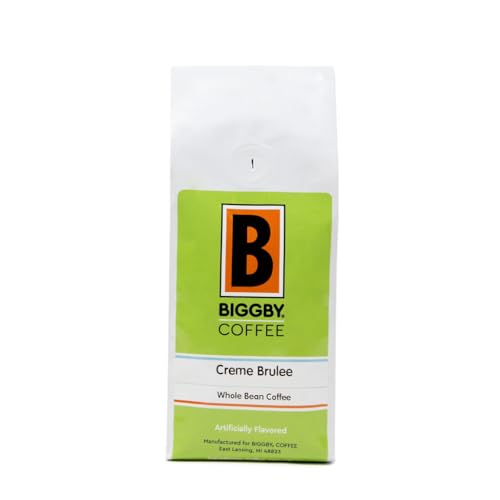 BIGGBY® Creme Brulee Flavored Whole Bean Coffee, 12 oz Bag