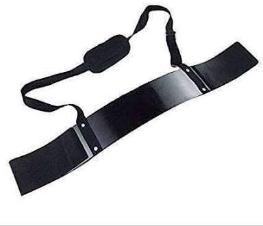 Arm Blaster Curl for Bicep Body Building and Muscle Strength Gains, Heavy Duty, Padded Strap and Adjustable Isolate for Curling and Weightlifting, Well Balanced Support (Black)