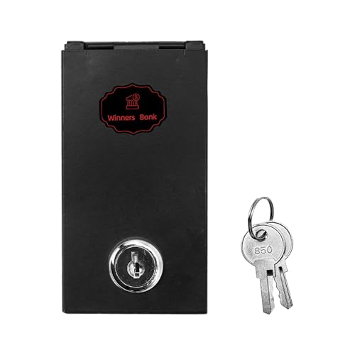 Portabilletes con llave – fuerte portátil de metal para dinero y objetos de | de bolsillo para oficina, viajes, hogar, cajones y regalo de cumpleaños/Navidad.