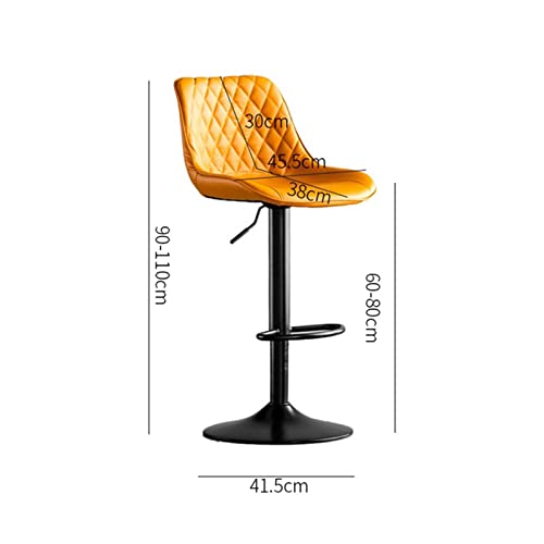 Tall Bar Stools Household Restaurant Kitchen Island Table High Chair Can Lift Wrought Iron Bar Chair Bar Coffee Bar Front Desk High Stool Kitchen Counter Bar Stool (Color : 1) (D)3