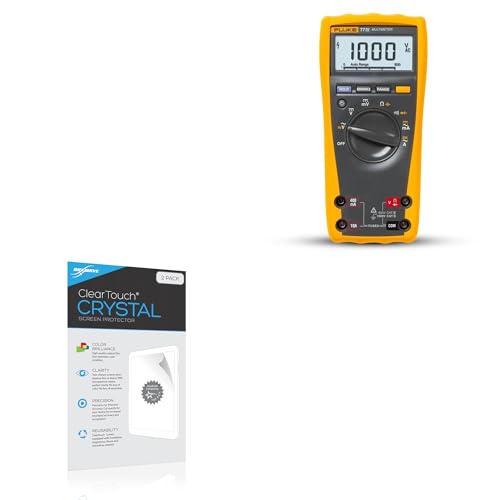 BoxWave Screen Protector Compatible with Fluke 77 IV - ClearTouch Crystal (2-Pack), HD Film Skin - Shields from Scratches