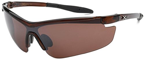 X-Loop 3182 Mirored Sunglasses Black Frame Blue Lens