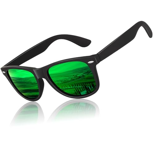 Image of LINVO Polarised Sunglasses Mens Womens UV400 Shades 80's Retro Sun Glasses
