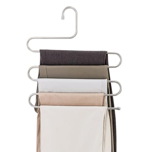 5 Katlı Metal Pantolon Eşarp Askısı