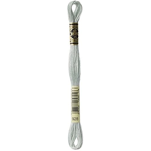 DMC 117-928 6 Strand Embroidery Cotton Floss, Very Light Grey Green, 8.7-Yard